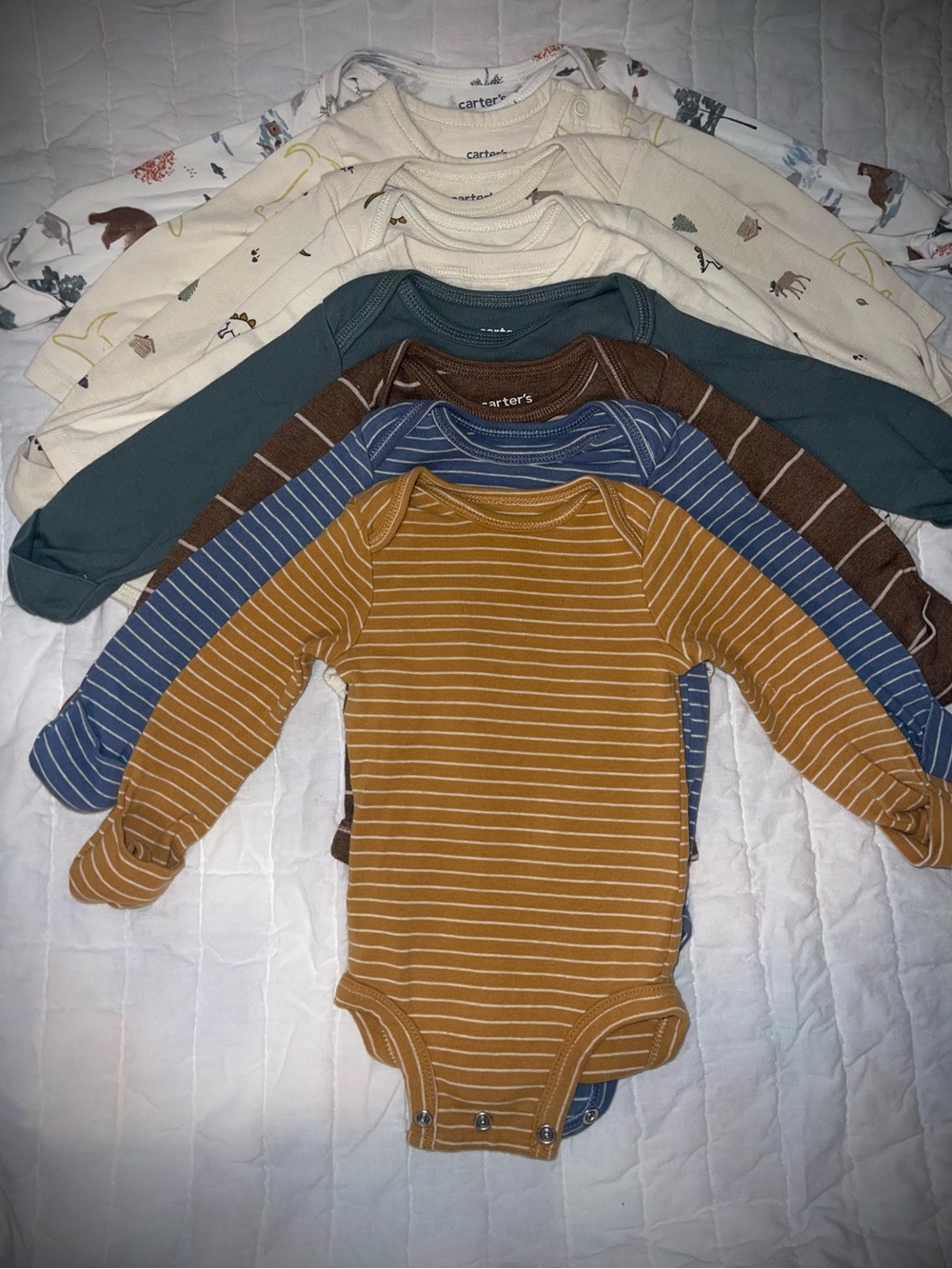 Carter's Long-Sleeve Baby Bodysuit Set
